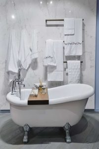 separate shower and tub